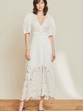 Veronica Beard Hope Eyelet Maxi Dress